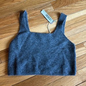 Everlane The Cozy stretch wool blend cropped tank NWT